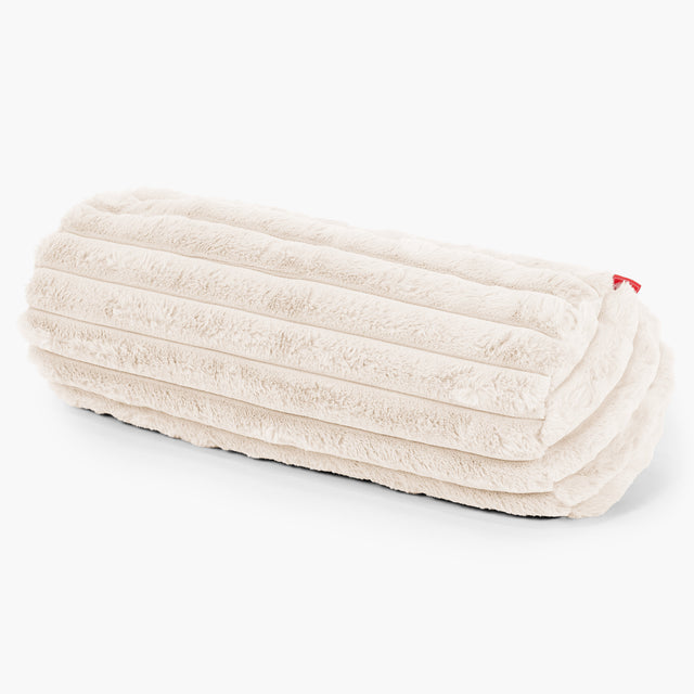 Relaxační Povlak na Polštář 20 x 55cm - Ultra plyšový kord Krémová 01