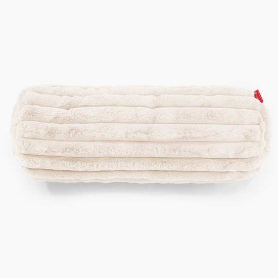 Relaxační Povlak na Polštář 20 x 55cm - Ultra plyšový kord Krémová 02