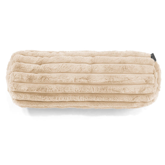 Relaxační Povlak na Polštář 20 x 55cm - Ultra plyšový kord Krémová 02