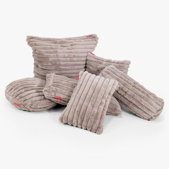 Relaxační Povlak na Polštář 20 x 55cm - Ultra plyšový kord Norek 03