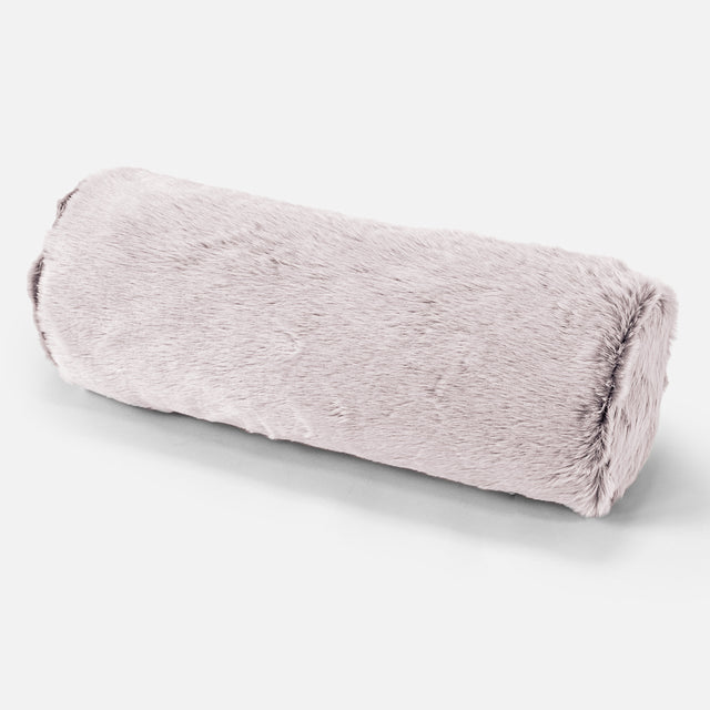 Relaxační Polštář 20 x 55cm - Umělá králičí kožešina Pudrově růžová 01