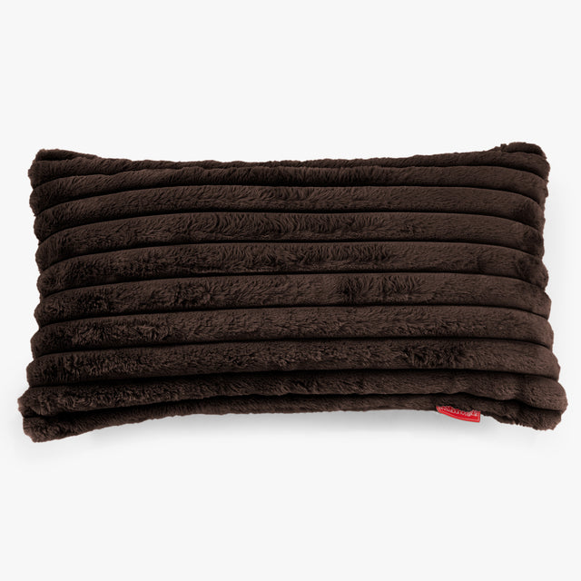 Obří Povlak na Polštář 40 x 80 cm - Ultra plyšový kord Sobolí 01