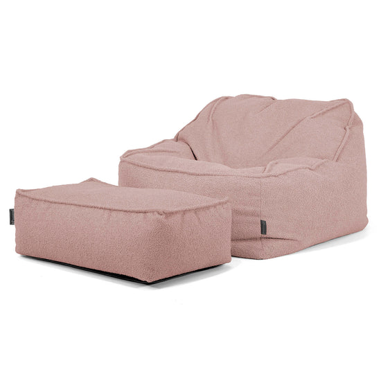 Sedací pytel Sloucher, křeslo - Buklé Růžová_02