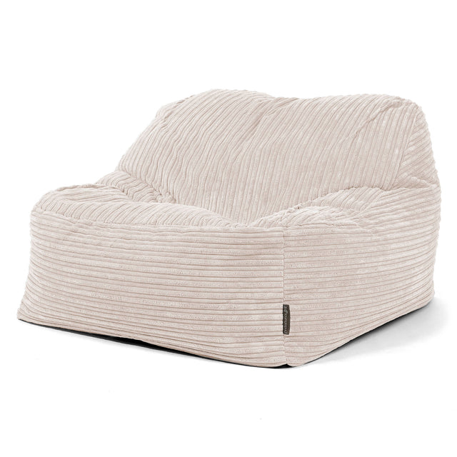 Sedací pytel Sloucher, křeslo - Manšestr Slonovinová 03