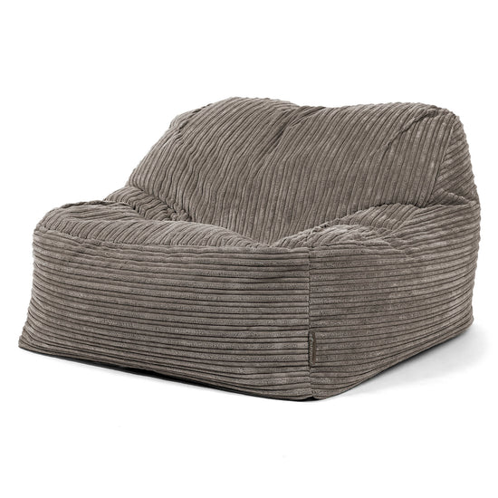Sedací pytel Sloucher, křeslo - Manšestr Tmavomodrá šeď 03