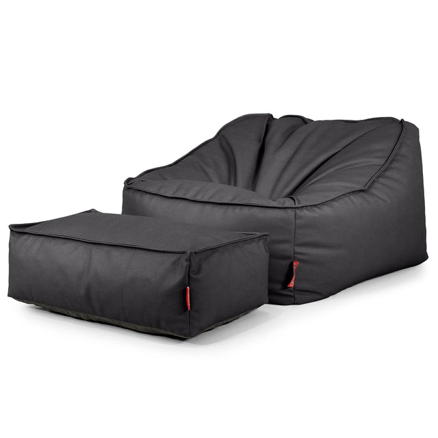 Sedací pytel Sloucher, křeslo - Veganská kůže Černá 02