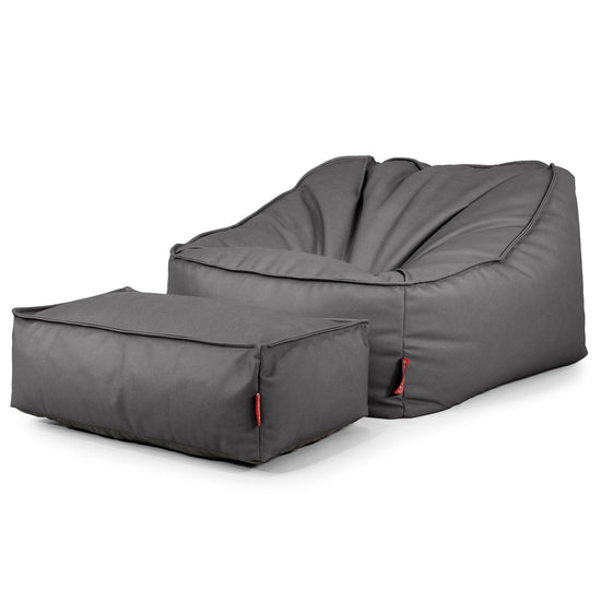 Sedací pytel Sloucher, křeslo - Veganská kůže Šedá 02