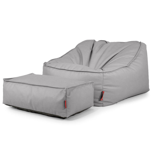 Sedací pytel Sloucher, křeslo - Veganská kůže Šedá 02