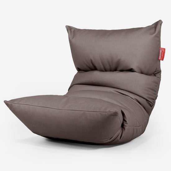 Sedací vak Eva Lounger - Veganská kůže Čokoládová 01