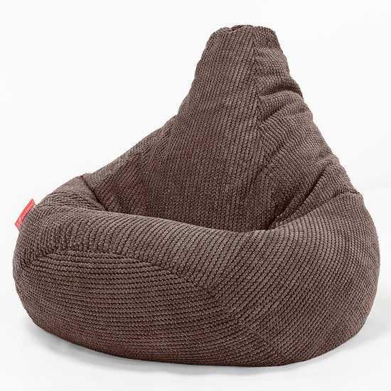 Sedací vak hruška - Pom pom Čokoládová 02