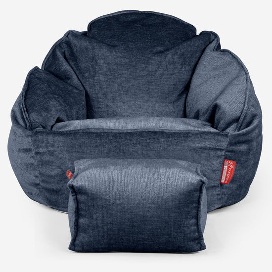 Sedací vak křeslo Bubble - Žinylka Námořnická modř 02