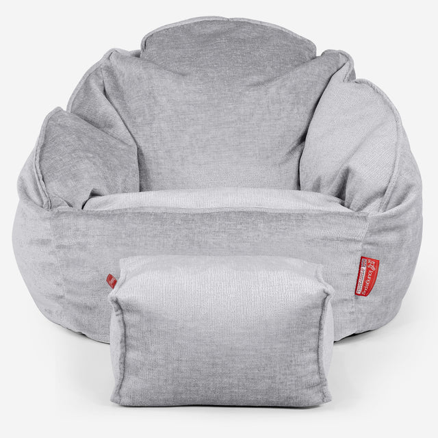 Sedací vak křeslo Bubble - Žinylka Šedá 02