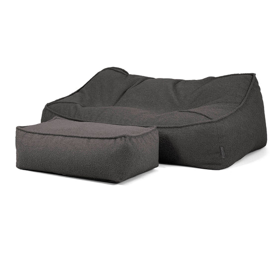 Sedací vak Sloucher, pohovka - Buklé Tmavomodrá šeď_02