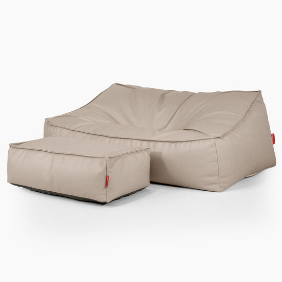 Sedací vak Sloucher, pohovka - Veganská kůže Slonovinová 02