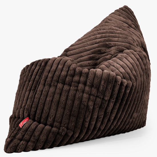 Sedací vak XXL - Ultra plyšový kord Sobolí 02