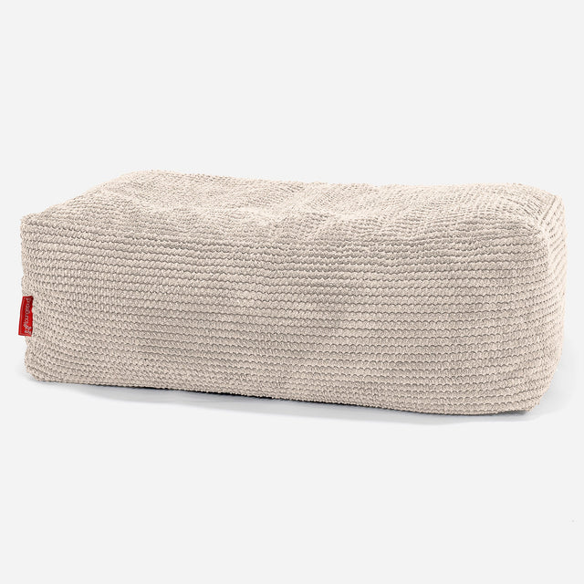 CloudSac® 100 podnožka z paměťové pěny - Pom pom Slonovinová 01