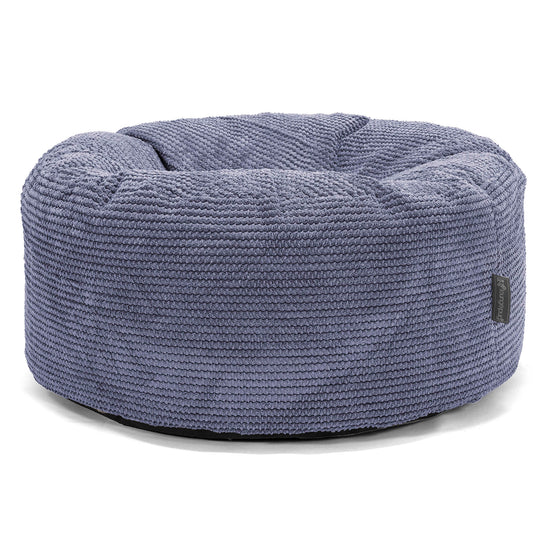 Velký kulatý puf - Pom pom Fialová 01