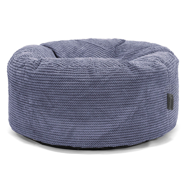 Velký kulatý puf - Pom pom Fialová 01