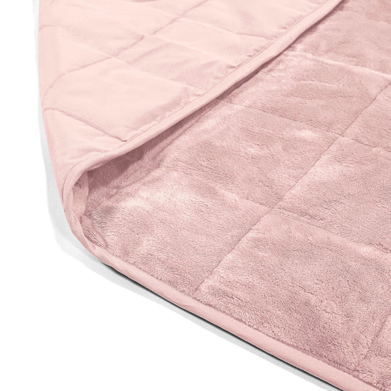 Těžká Přikrývka pro Dospělé - Flanelový Fleece Bledě Růžová 02