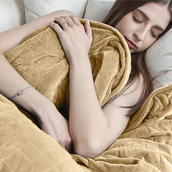 Těžká Přikrývka pro Dospělé - Flanelový Fleece Norek 05