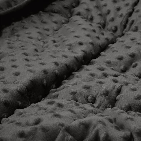 Těžká Přikrývka pro Dospělé - Puntíky Minky Dot Šedá 04