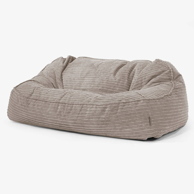 Velká sedací vak Sloucher, pohovka - Manšestr Holubí šeď 01