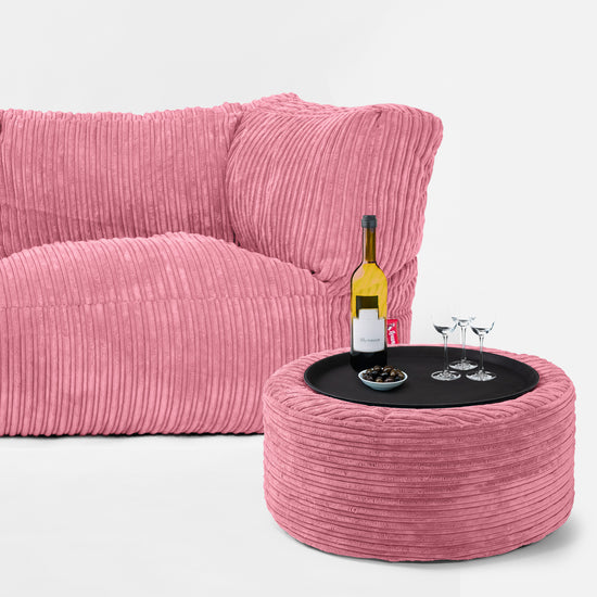 Albert 2 Místná sedací vak pohovka - Manšestr Korall 03