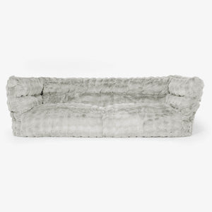 Albert 3 Místná sedací vak pohovka 2.0 - Umělá kožešina Bublina Šalvějová zelená