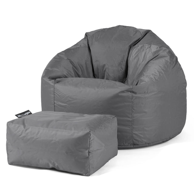 Klasický sedací pytel - SmartCanvas™ Tmavomodrá šeď 02