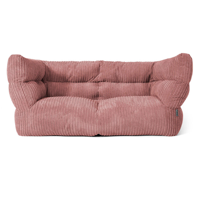 Louis 2 Místná sedací vak pohovka - Manšestr Broskvová 01