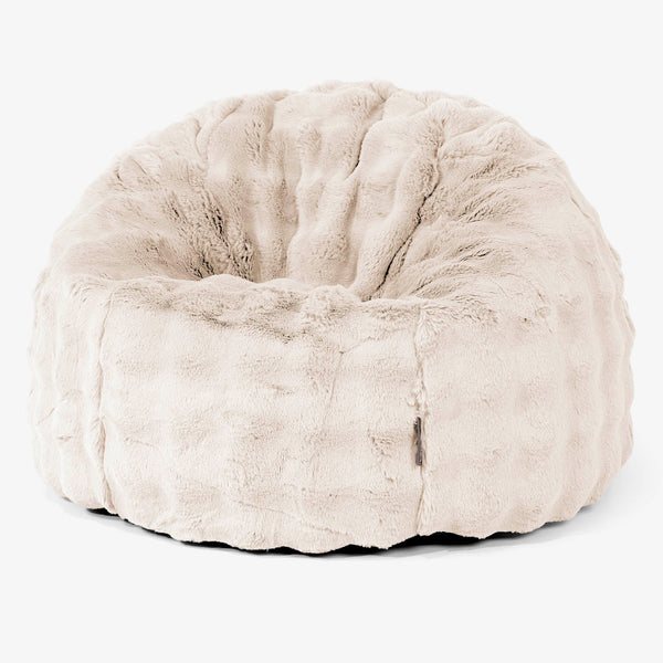 Klasický sedací pytel Výměna potahu - Umělá kožešina Bublina 01