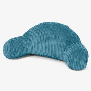 Dětský polštář na čtení s vysokou opěrkou zad -  Manšestr Modrozelená