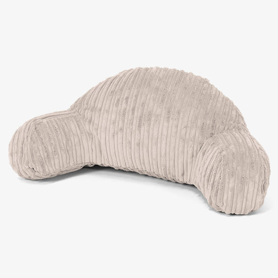 Dětský polštář na čtení s vysokou opěrkou zad -  Manšestr Slonovinová 01