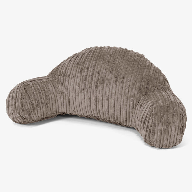 Dětský polštář na čtení s vysokou opěrkou zad - Manšestr Holubí šeď 01