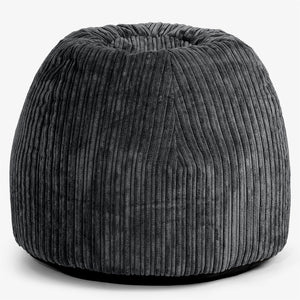 Ergonomická kancelářská pouf-židle - Manšestr Černá