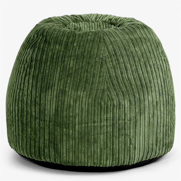 Ergonomická kancelářská pouf-židle - Manšestr Lesní zelená - 01