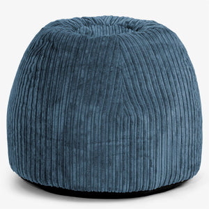 Ergonomická kancelářská pouf-židle - Manšestr Námořnická modř