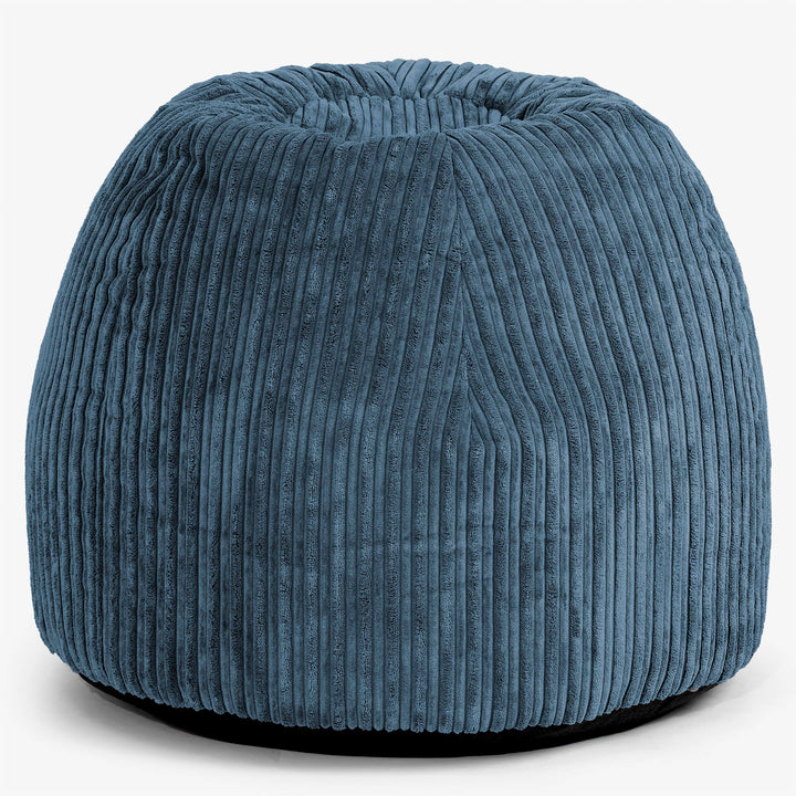 Ergonomická kancelářská pouf-židle - Manšestr Námořnická modř - 01