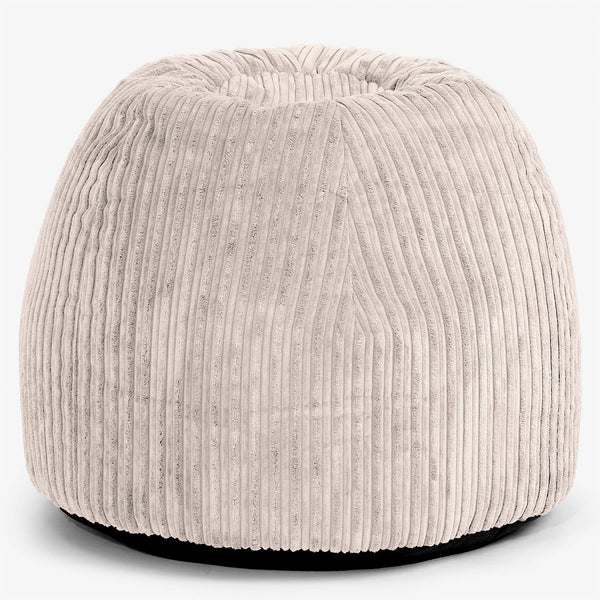 Ergonomická kancelářská pouf-židle - Manšestr Slonovinová - 01