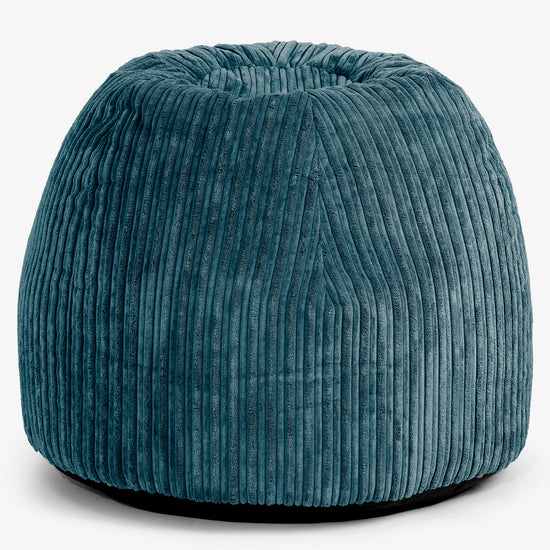 Ergonomická kancelářská pouf-židle - Manšestr Tyrkysová - 01