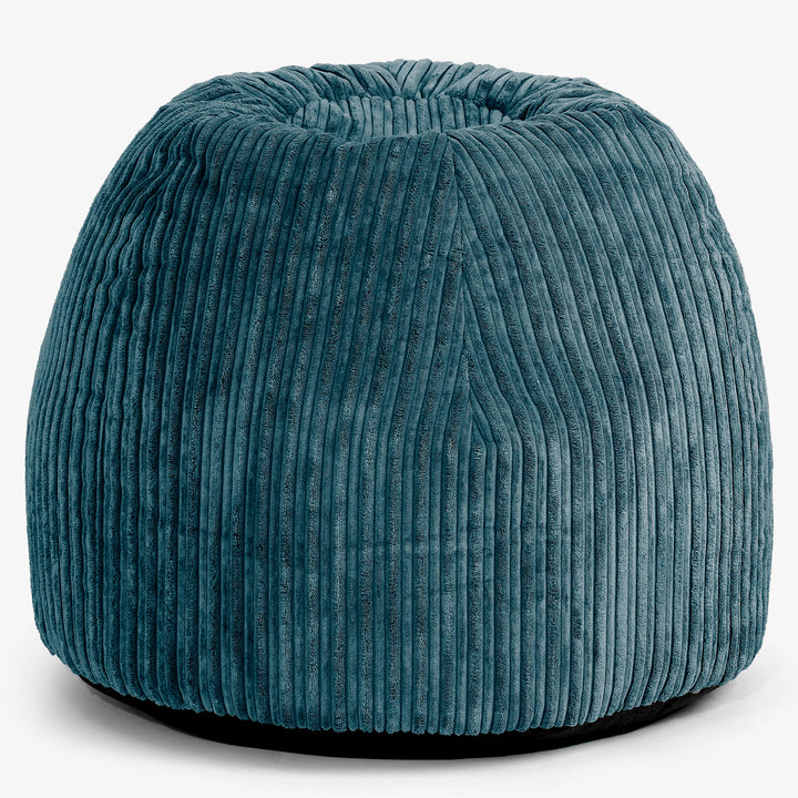 Ergonomická kancelářská pouf-židle - Manšestr Tyrkysová - 01