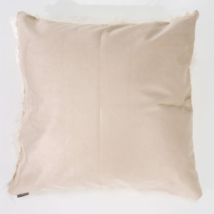 Povlak na Polštář Velký 70 x 70cm - Mongolská Umělá Kožešina Krémová 02