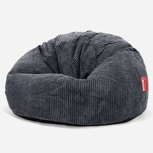 Klasický sedací pytel - Pom pom Černá