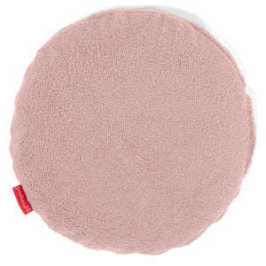 Kulatý Povlak na Polštář 50cm - Buklé Růžová
