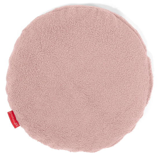 Kulatý Povlak na Polštář 50cm - Buklé Růžová 01