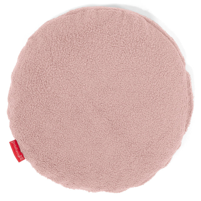 Kulatý Povlak na Polštář 50cm - Buklé Růžová 01