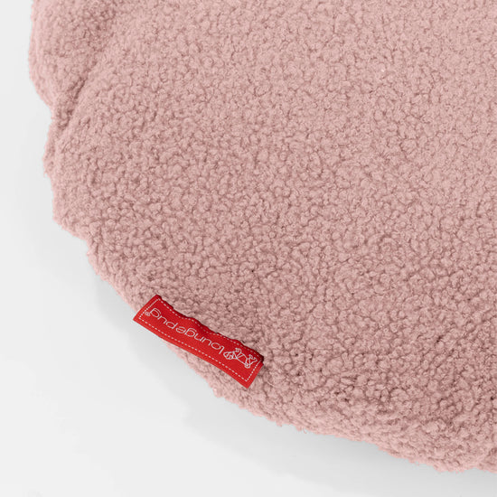 Kulatý Povlak na Polštář 50cm - Buklé Růžová 02