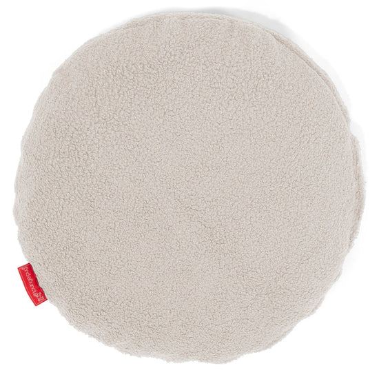 Kulatý Povlak na Polštář 50cm - Buklé Slonovinová 01