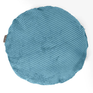 Kulatý Povlak na Polštář 50cm - Pom pom Modrozelená