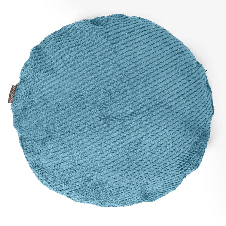 Kulatý Povlak na Polštář 50cm - Pom pom Modrozelená 01